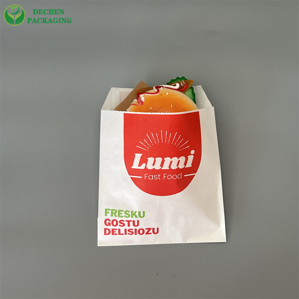 Paper Bag Guava Food Packaging Pouch Bags Food Bag Printing Single Color